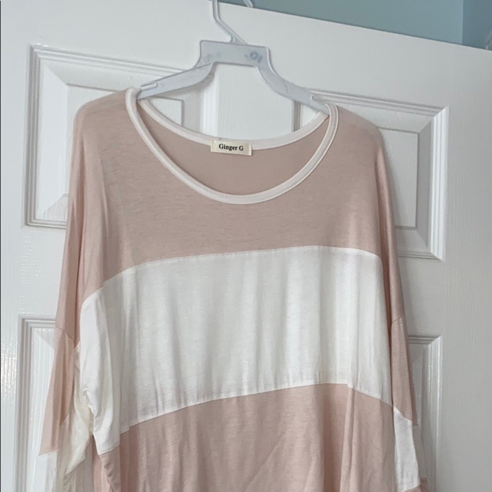 Striped long sleeve tee